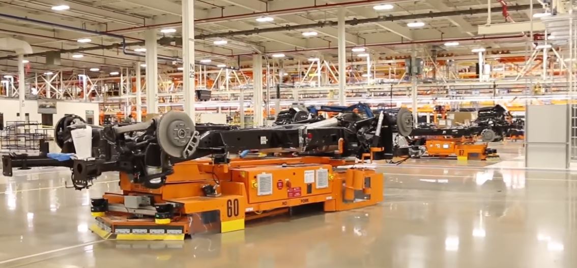 AGVs for High Production Auto Assembly Line